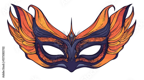 Halloween Mask Vector Illustration for Festive Season Celebrations