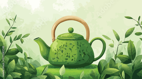 Traditional Matcha Tea Promotion Graphic Design