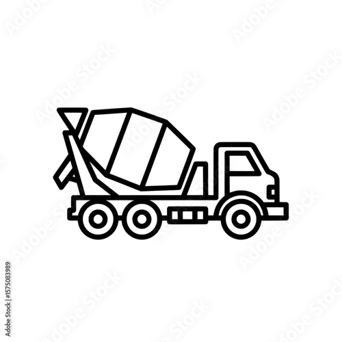 Concrete mixer truck for construction projects and industry use