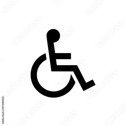 Accessible wheelchair symbol for inclusive design and services
