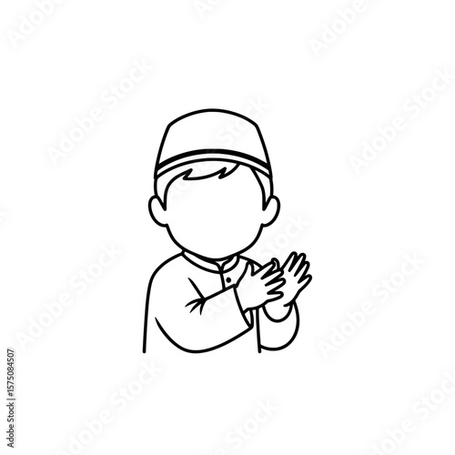 Child clapping hands in celebration or appreciation