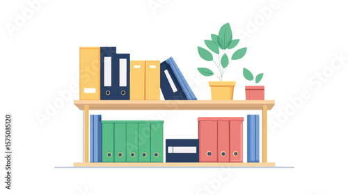 Sleek Office Shelves with Minimalistic Design for Organization