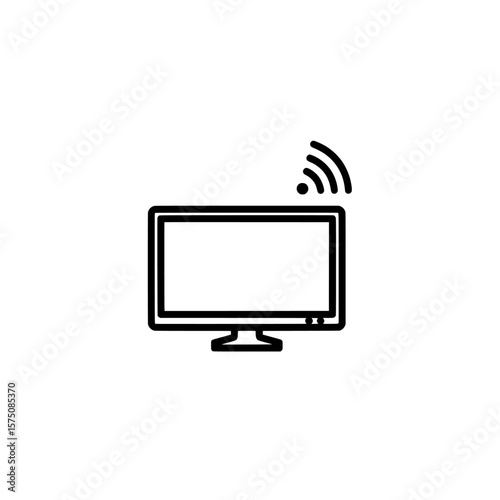 Simple monitor with wireless signal for technology applications