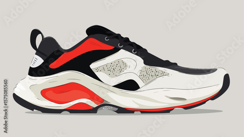 Sleek Sports Shoe Design for Active Men: Modern and Functional