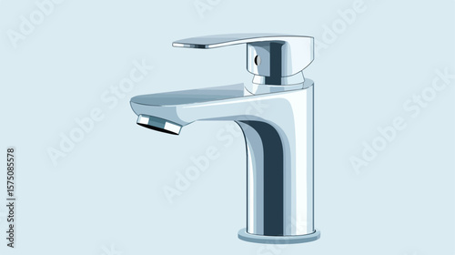 Sleek Modern Vector Faucet Design for Interior Decor Inspiration
