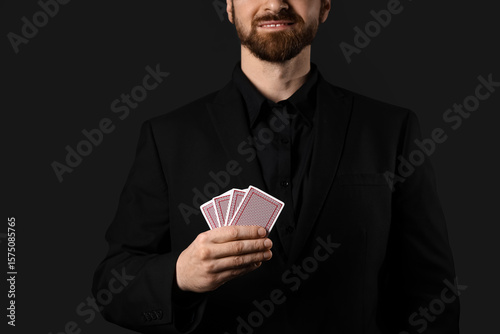 Handsome young man with pla...