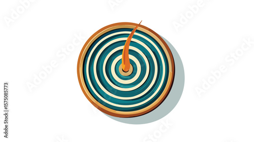 Modern Mosquito Coil Vector Design for Pest Control Marketing