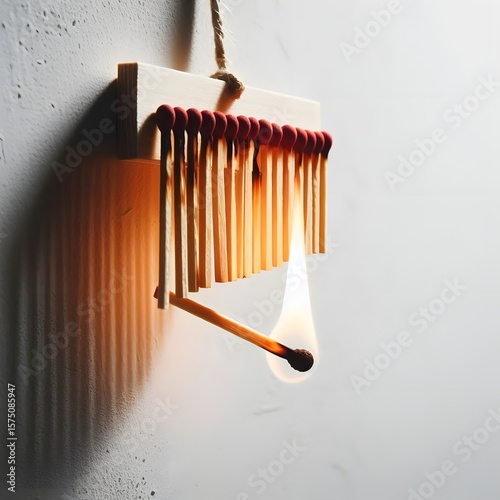 a row of matches
