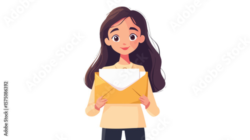 Corporate Communication Concept: New Message Inbox Letter