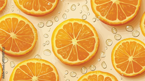 Sliced Orange Fruit Segments on Wooden Surface