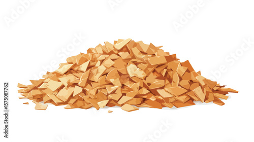Oriented Strand Board Vector Illustration for Construction Industry