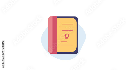Modern Passport Flat Vector Icon Symbol Design