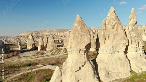 Fairy chimneys and rock formations in cappadocia, turkey