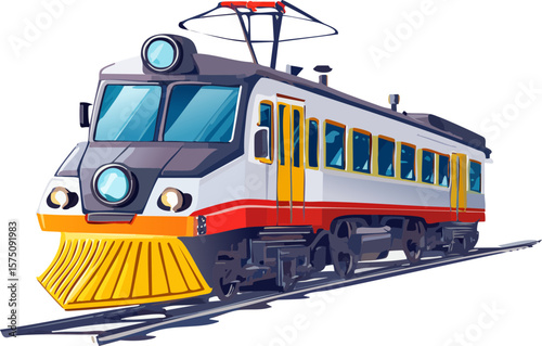 toy train on a white background