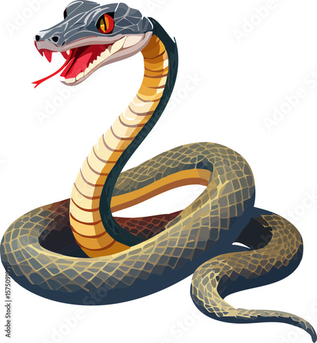 snake on white
