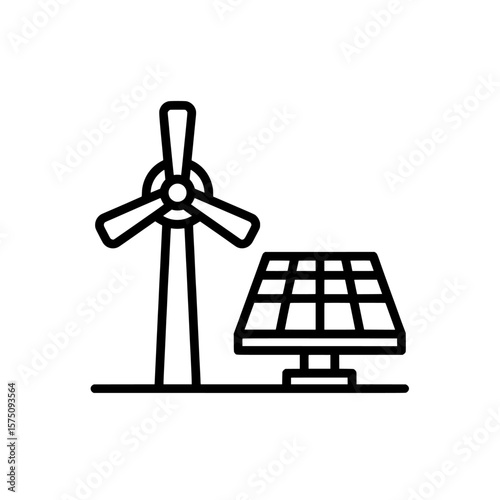 Wind turbine and solar panel for renewable energy solutions
