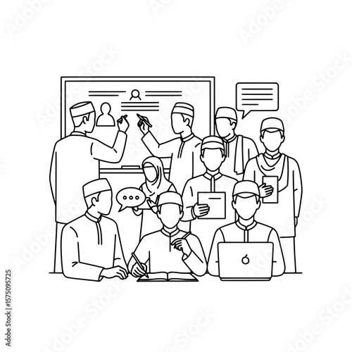Team collaboration session with diverse professionals sharing ideas and insights