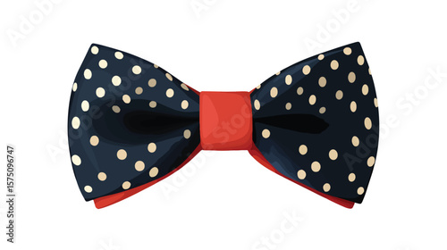 Polka Dot Bow Tie Vector Design for Creative Projects