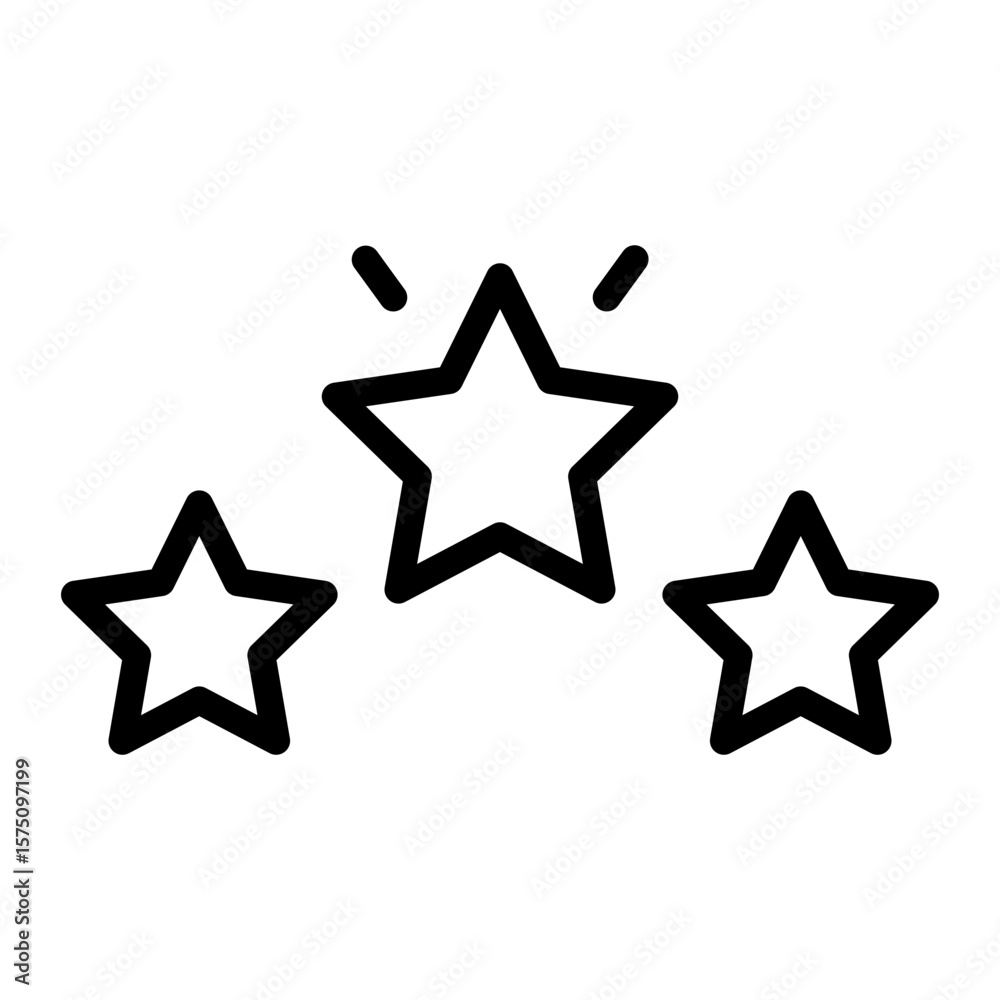 Obraz premium Star RatingVector Line Icon Design