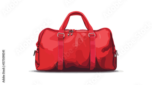 Elegant Red Carry Bag on White Background for Professional Use