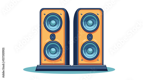 Modern Speaker Clip Art and Symbol Design for Presentations