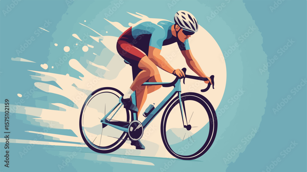 Fototapeta premium Dynamic Sport Design Vector Illustration Centered