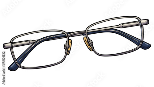 Modern eyewear vector illustration for optical industry and eye care promotions, eyeglasses design