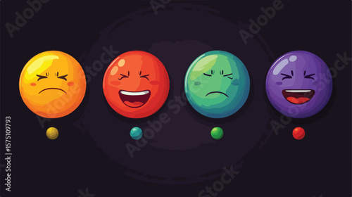 Cartoon Vector Illustration of Rank Levels, Business Success Achievement Concept