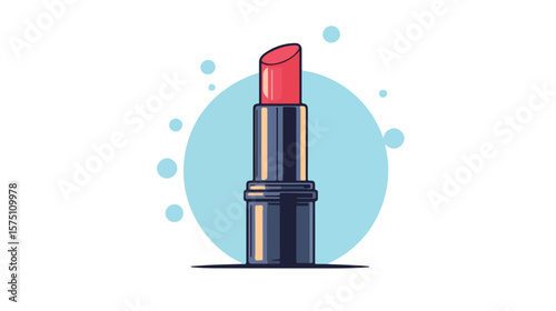 Lipstick Flat Vector Icon Design for Beauty Products Marketing