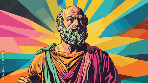 Illustration Artwork of Socrates the Philosopher