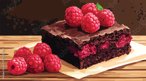 Decadent Raspberry Chocolate Brownie Delight