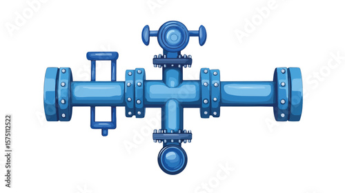 Industrial Metal Pipeline for Water Flowing: Conduit for Efficiency
