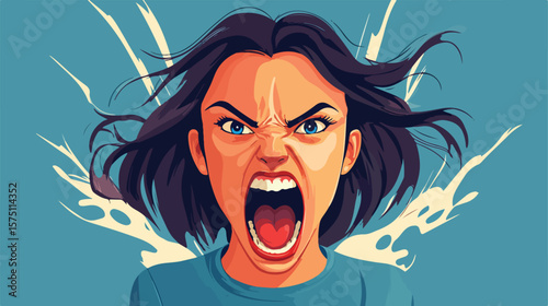 Calm Female Character Illustration for Vector Artwork