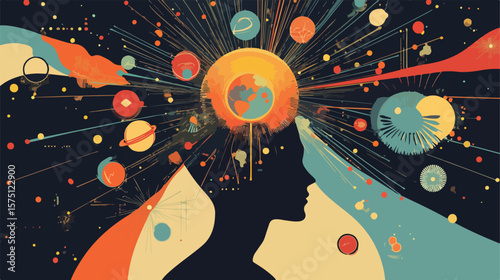 Creative Ideas Analysis Flat Vector Illustration Centered