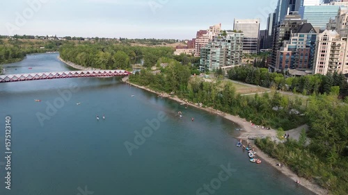 Idyllic Bow River - Calgary, Alberta, Canada