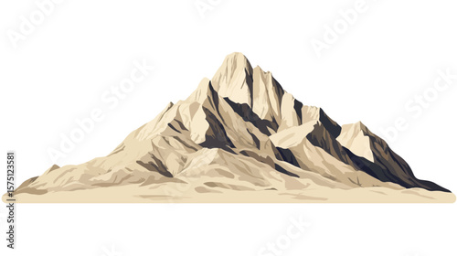 Tranquil Majestic Sandstone Mountain Range Landscape