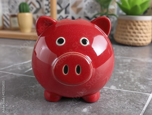 Cute ceramic piggy bank, perfect for saving money Ideal for kids' rooms or office desks - animal decorative piggy bank minimalist