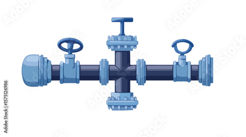 Industrial Metal Pipeline for Water Flowing: Conduit for Efficiency