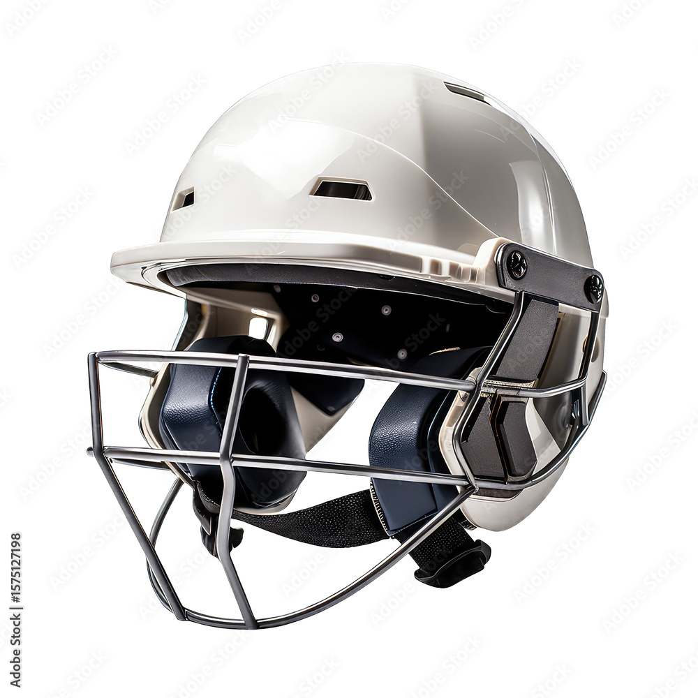 Fototapeta premium Cricket Helmet: Protective Gear for Batsmen