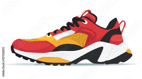 Sleek Sports Shoe Design for Active Men: Modern and Functional