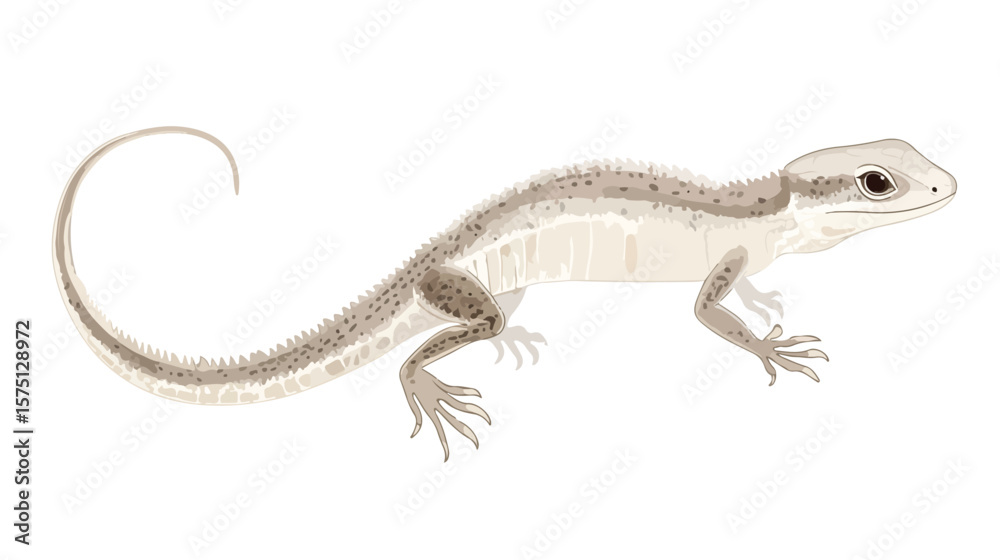 Naklejka premium Unique Lizard with Transparent Tail Displaying Scales
