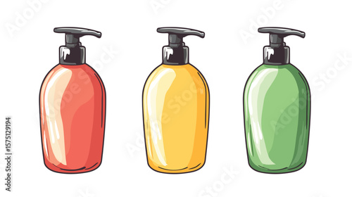 Professional Lotion Bottle Vector on White Background