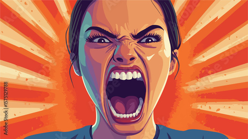 Calm Female Character Illustration for Vector Artwork