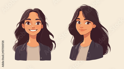 Beautiful Woman Smiling at Camera: Confident and Radiant Portrait