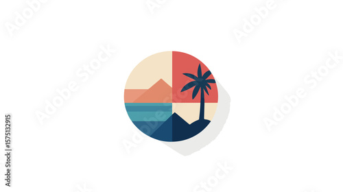 Modern Passport Flat Vector Icon Symbol Design
