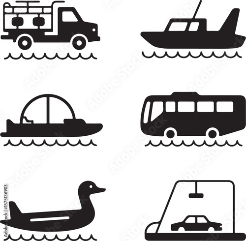 Water and Road Vehicles.