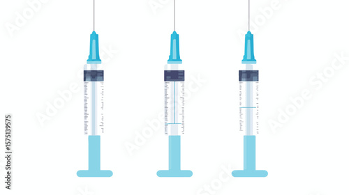 Plastic Medical Syringe Vector for Healthcare Professionals