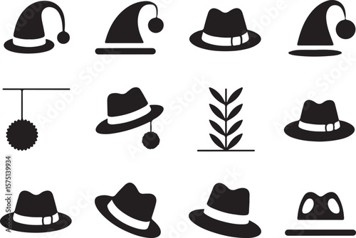 Holiday and Fedora Hat Icons