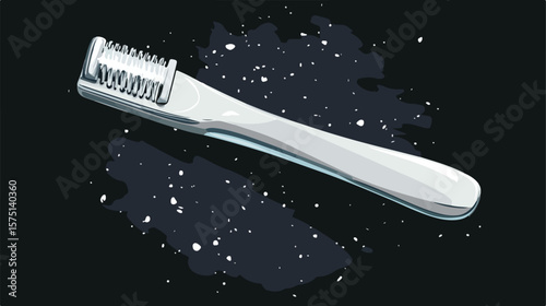 Sharp razor blade vector illustration for professional designs