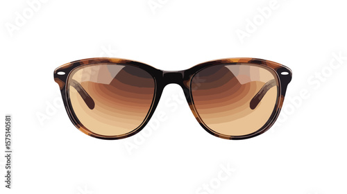 Stylish Realistic Sunglasses Vector Illustration Isolated